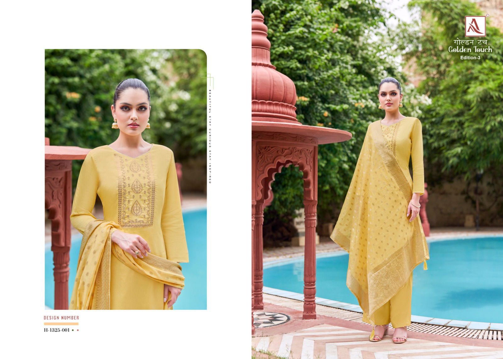 Golden Touch Edition-3 Cotton Designer Suits Catalog